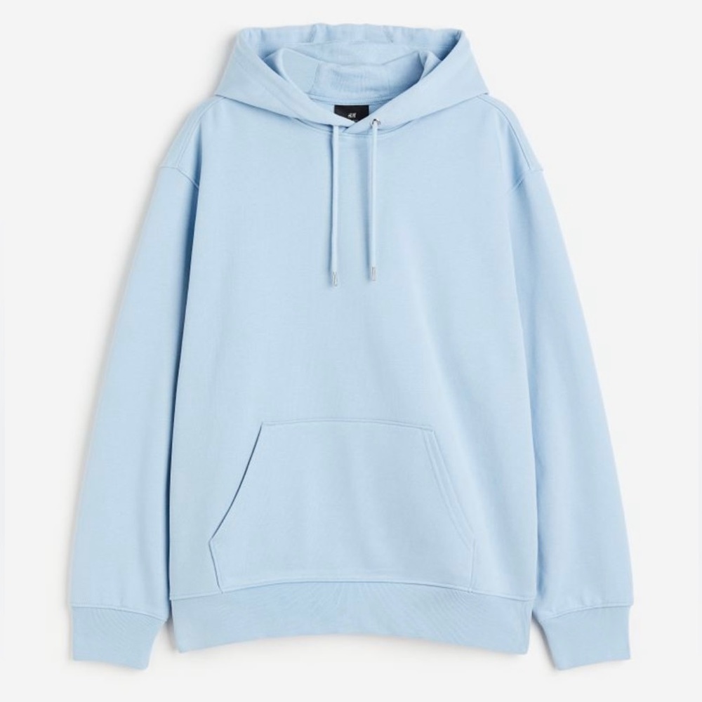 H&M Regular Fit Hoodie (Light Blue) Size Medium
